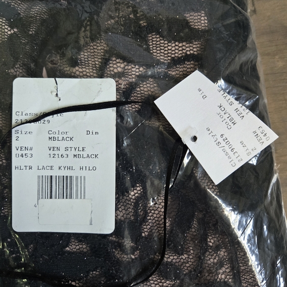 MORGAN & CO | Lace Glitter Keyhole Halter Dress w/ Overskirt in Black sz 2 - Picture 11 of 14